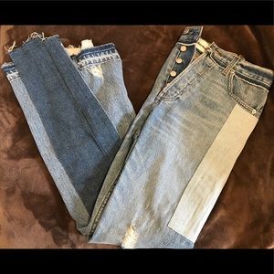 reformation high waisted jeans